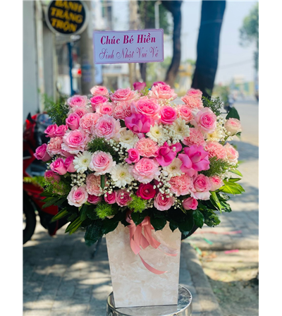 Giỏ hoa sinh nhật 002