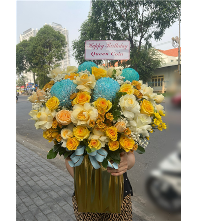 Giỏ hoa sinh nhật 0012